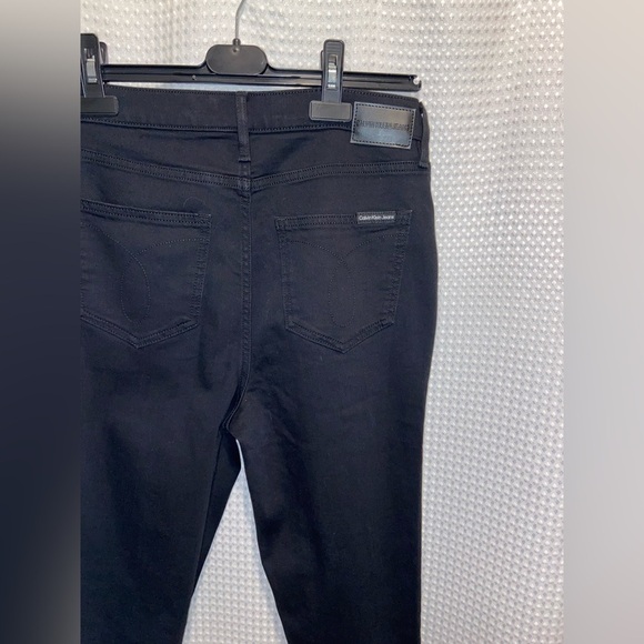 Women’s Calvin Klein skinny high‎ rise black Jeans Sz 8 - Picture 9 of 12